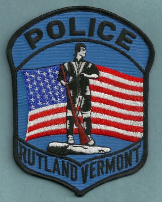 Rutland Vermont Police Shoulder Patch