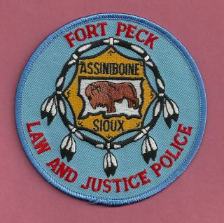 Fort Peck Assiniboine Sioux Montana Tribal Police Shoulder Patch