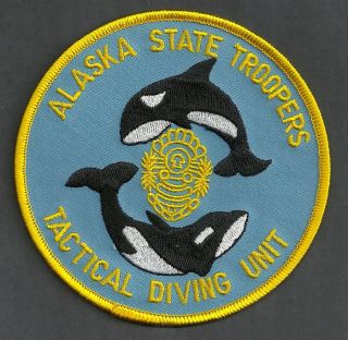 Alaska State Trooper Tactical Dive Team Police Shoulder Patch