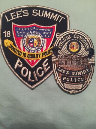2pc Set Lee Summit Police Missouri