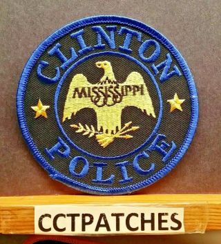 Clinton,  Mississippi Police Shoulder Patch Ms