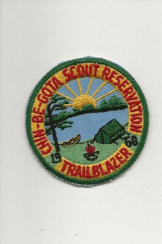 Camp Patch - Chin Be Gota Reservation - 1960 Trailblazer Boy Scout Bsa A121 - 12/14