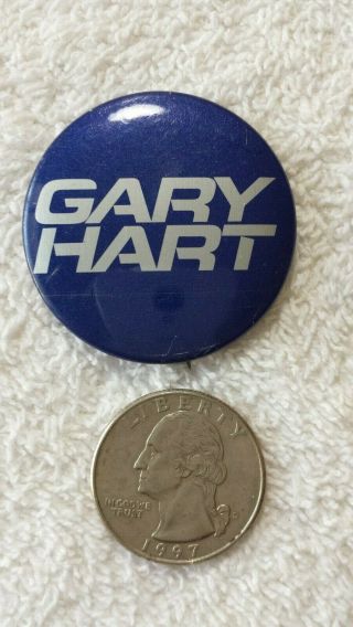 Gary Hart Presidential Campaign Button Pin 1984 Political Lapel Hat Bag Pinback