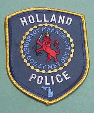 Holland Michigan Mi Police Patch