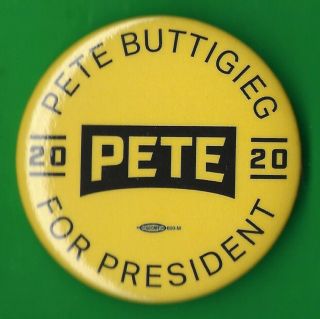 2020 Pete Buttigieg 2.  25 " / " Official " Presidential Campaign Button 1 (xmas)