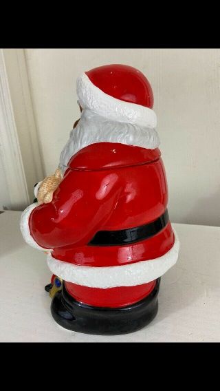 African American Santa Claus Cookie Jar Black Americana Toy Bag JCPenney 1990’s 3