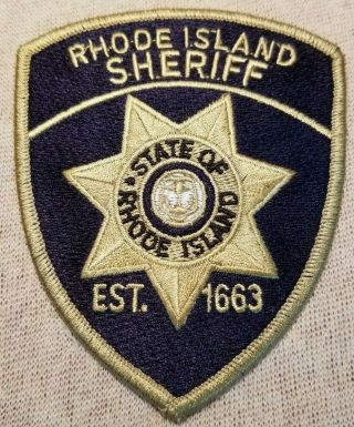 Ri Rhode Island Sheriff Patch