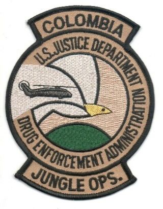 Usa Dea Jungle Ops Colombia Police Patch