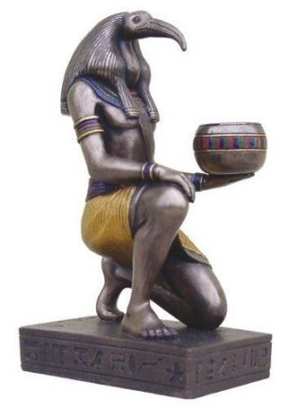 6.  25 " Egyptian Thoth Sculpture Figurine Ancient Egypt God Statue Candle Holder