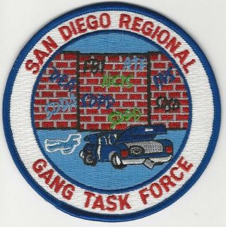San Diego Regional Gang Task Force Police Sheriff State California Ca Fbi Dea
