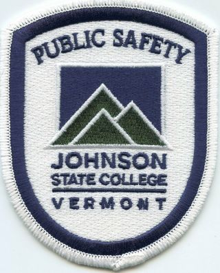 Old Vintage Defunct Johnson State College Vermont Vt Public Safety Police Patch