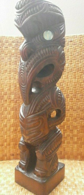 Vintage Maori Tiki Figure Collectors Item Polynesia
