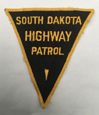 South Dakota Highway Patrol 1960s Cheesecloth Shoulder Patch
