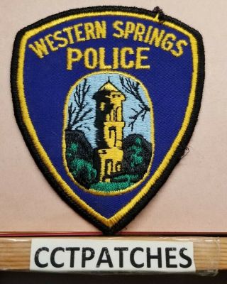 Western Springs,  Illinois Police Shoulder Patch Il