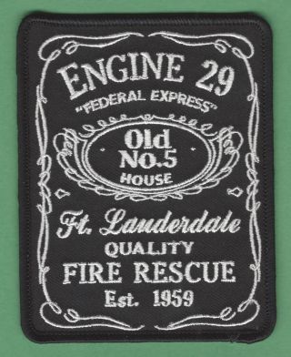 Fort Lauderdale Fire Department Florida Engine Company 29 Patch Old 5