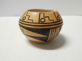 Bessie Namoki (d) Vintage Hopi Pueblo Indian Miniature Small Pot Pottery