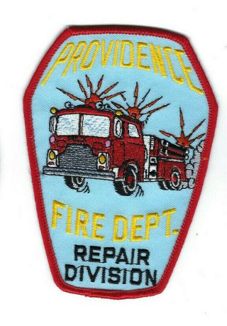 Providence Ri Rhode Island Fire Dept.  Repair Division Patch - Clothback
