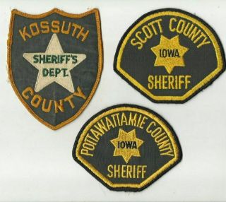 Kossuth / Pottawattamie / Scott (iowa) County Sheriff Patch