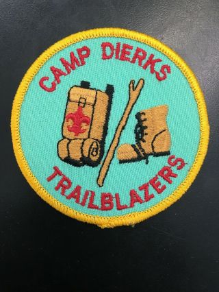 Camp Dierks Trailblazers Patch Netseo Trails Council Bsa