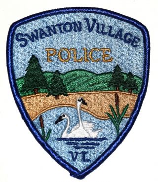 Swanton Village Vermont Vt Police Sheriff Patch Swans Lake Evergreen Trees