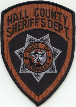 Hall County Nebraska Ne Sheriff Police Patch