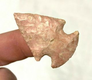 Colorful Hopewell Point Arrowhead Licking Co,  Ohio Authentic Artifact M919