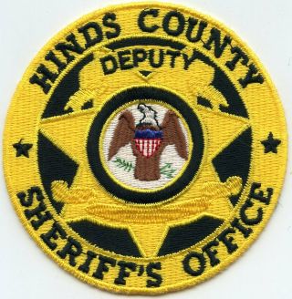 Hinds County Mississippi Ms Round Deputy Sheriff Police Patch
