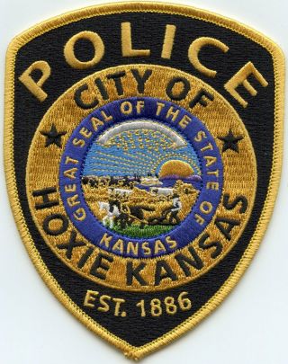 Hoxie Kansas Ks Police Patch