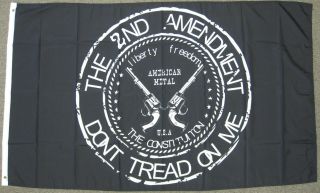 The 2nd Amendment Dont Tread On Me Flag 3x5 Feet Gun Rights 3 