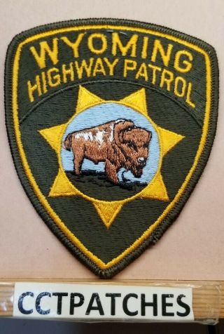 Wyoming Highway Patrol Police Shoulder Patch Wy