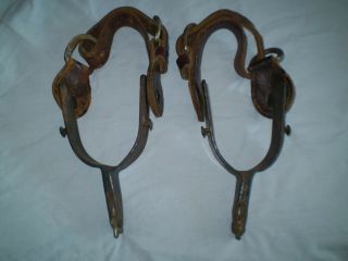 Kelly 613 Bull Rider Cowboy Rodeo Spurs Western With Leather Straps