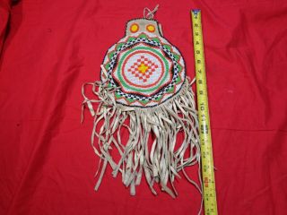 Vintage Native American Indian Beaded Bag 2
