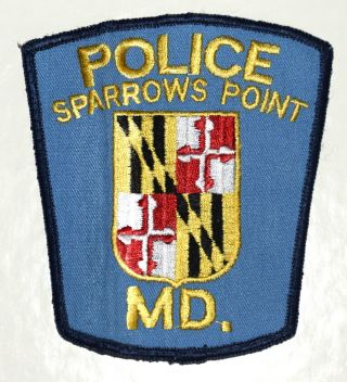 Sparrows Point Maryland Md Sheriff Police Patch Coat Arms Old