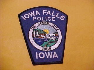 Iowa Falls Iowa Police Patch Shoulder Size