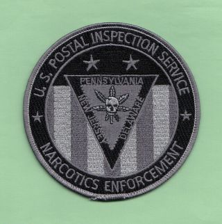 C10 Rare Fed Usps Inspection Service Police Patch Agent Dea Narcotics Pa De Nj