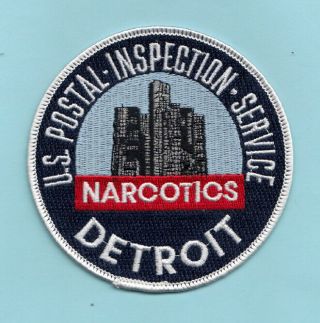 C9 Vintage Fed Usps Detroit Inspection Service Police Patch Agent Dea Narcotic
