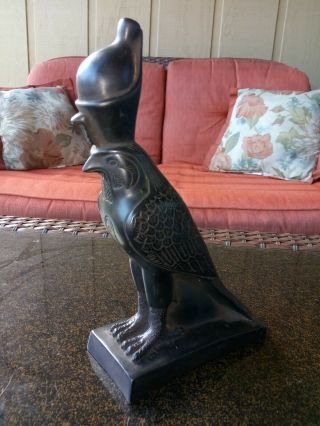 Large Horus Egyptian Falcon God Of War Statue