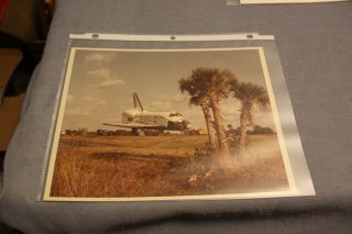 Official Color Nasa Space Shuttle Columbia Arrival Towing Orbiter To The Opf 55