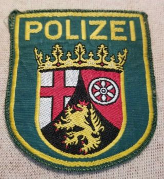 Western Europe Polizei Police Patch