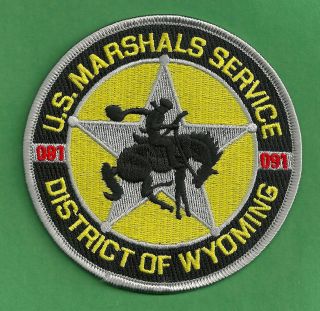 United States Marshal District Of Wyoming Shoulder Patch