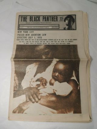 The Black Panther Newspaper July 4,  1970 Emory Douglas Speech & Art 24 Pages