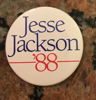 1988 Jesse Jackson For President Pinback 3 Inch