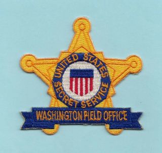B25 Usss Washington F.  O.  Federal Police Patch Secret Service Executive Agent