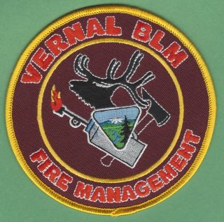 Vernal Utah Blm Forest Fire Management Patch