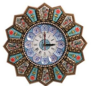 Wallwatch - Persian Pattern Art - Khatam Kari