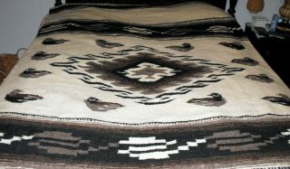 Native American ? Style Heavy Hand Woven Rug Saddle Blanket Southwest Wall Decor