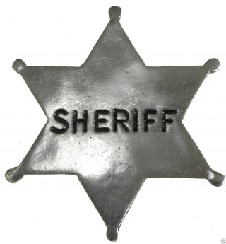 1 " Hat Pin Sheriff Star Old West Pin Badge Obselete Pb10 Made In Usa