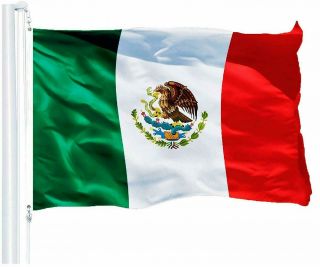 Mexican Flag 3 X 5 150d With Brass Grommets 36 " X 60 " Indoor Outdoor Fast Ship