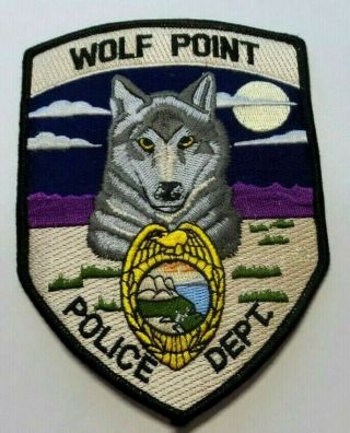 Wolf Point Montana Police Patch