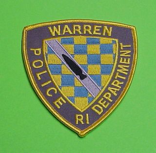 Warren Rhode Island Ri Police Patch